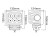 Lampa robocza LED kwadratowa 60W 5400 lm 10/30V światło rozproszone 6 LED