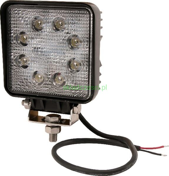 Lampa robocza LED kwadratowa 24W 1920 lm 10/30V światło skupione 8 LED