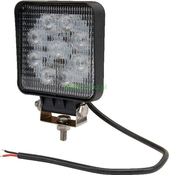 Lampa robocza LED kwadratowa 27W 1800 lm 10/30V światło rozproszone 9 LED