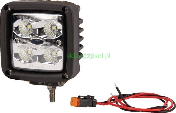 Lampa robocza LED kwadratowa 40W 4500 lm z wtyczką Deutsch światło rozproszone 4 LED