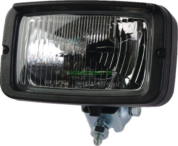 Reflektor halogenowy, prostokątny 12V przezroczysty przykręcany 180x120x126 mm Hella