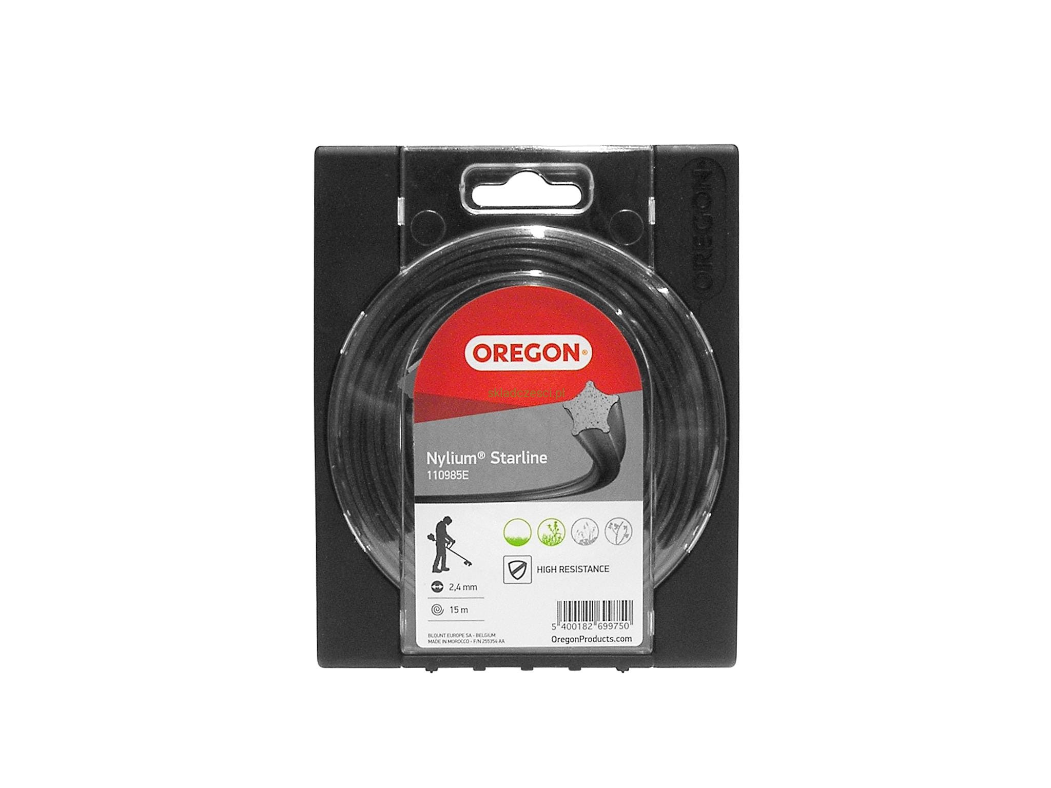 Żyłka linka tnąca 2,4mm x 15m OREGON NYLIUM - Gwiazdka