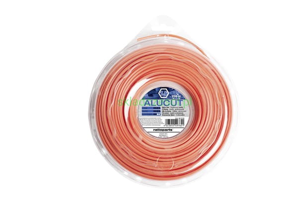 Żyłka linka tnąca hex 6-kąt 1,6 mm 210 metrów pomarańczowa