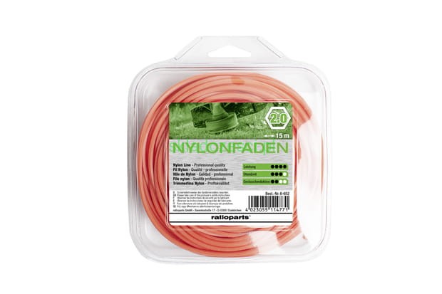 Żyłka tnąca Hex COPOLYMER 2,0 mm 15 metrów orange