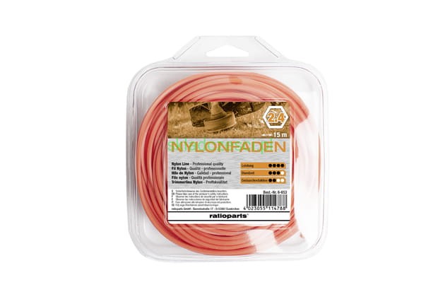 Żyłka tnąca Hex COPOLYMER 2,4 mm 15 metrów orange