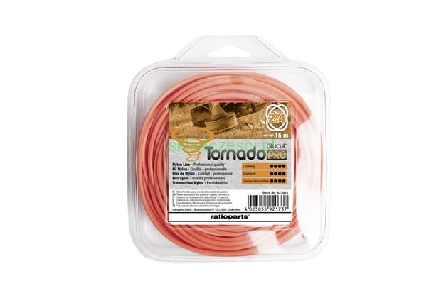 Żyłka linka tnąca Tornado AluCut 2.4 mm 15 m orange