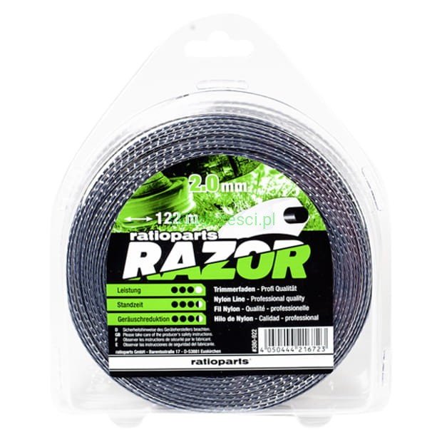 Żyłka tnąca 5-kant RAZOR Ninja 2.0 mm 122 m