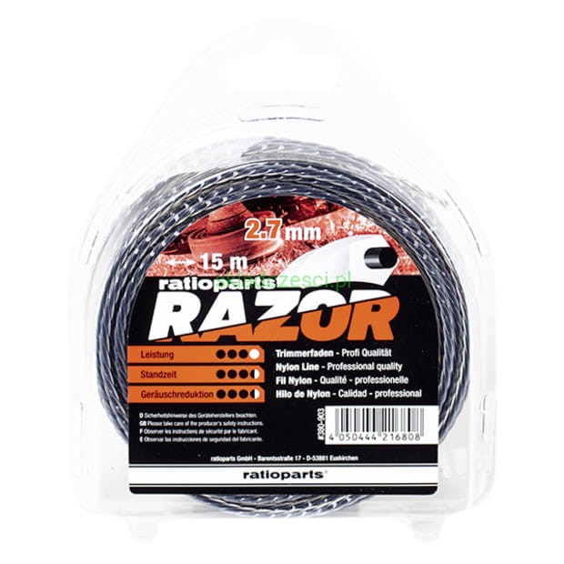 Żyłka tnąca 5-kant RAZOR Ninja 2.7 mm 15 m