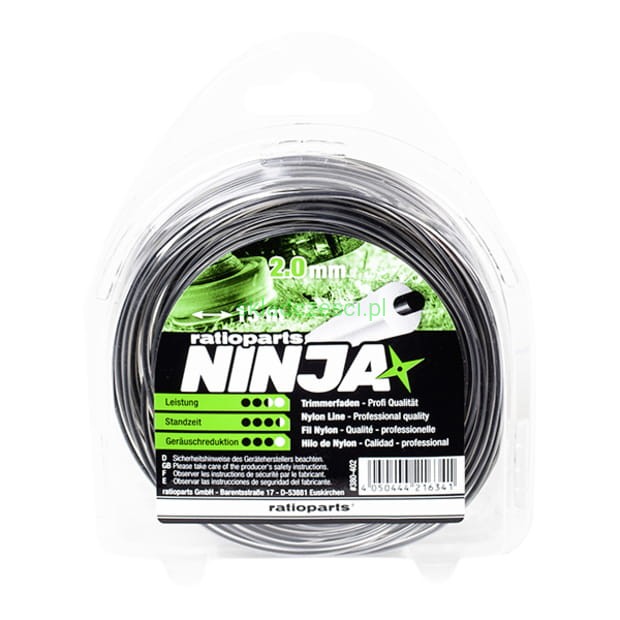 Żyłka tnąca Ninja okrągła z utwardzonym rdzeniem 2.0 mm 15 m