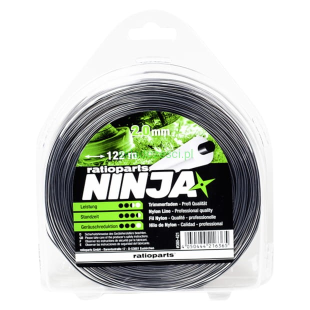 Żyłka tnąca Ninja okrągła z utwardzonym rdzeniem 2.0 mm 122 m
