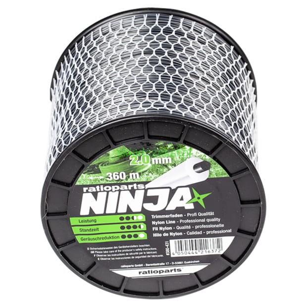 Żyłka tnąca Ninja okrągła z utwardzonym rdzeniem 2.0 mm 360 m