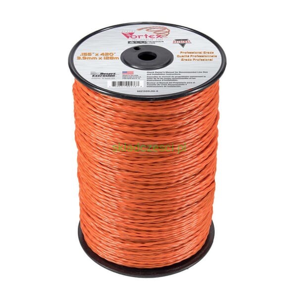 Żyłka tnąca 3.9 mm 128 m skręcona Vortex Alu