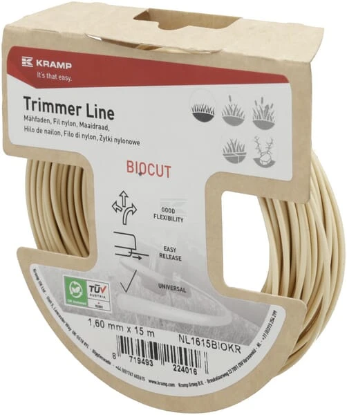 Żyłka tnąca Ø 1.6 x 15 m okrągła Kramp Biocut Starch