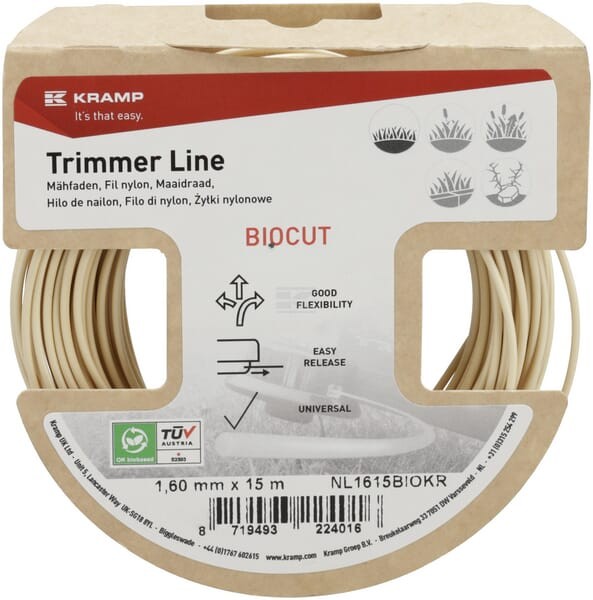 Żyłka tnąca Ø 1.6 x 15 m okrągła Kramp Biocut Starch