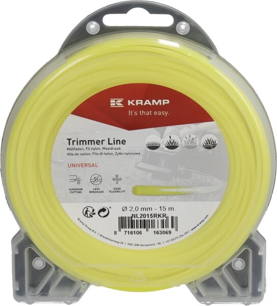 Żyłka tnąca Ø 2.0 mm x 15 m okrągła żółta