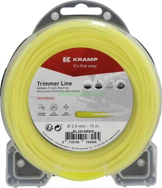 Żyłka tnąca Ø 2.0 mm x 126 m okrągła żółta