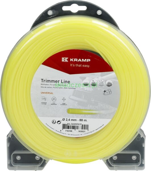 Żyłka tnąca Ø 2.4 mm x 88 m okrągła żółta