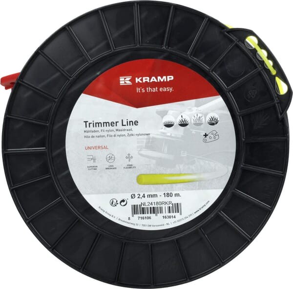 Żyłka tnąca Ø 2.4 mm x 180 m okrągła żółta