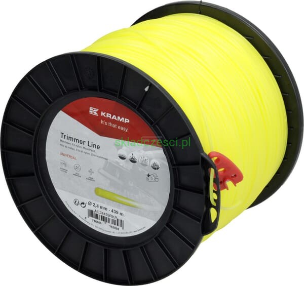 Żyłka tnąca Ø 2.4 mm x 439 m okrągła żółta