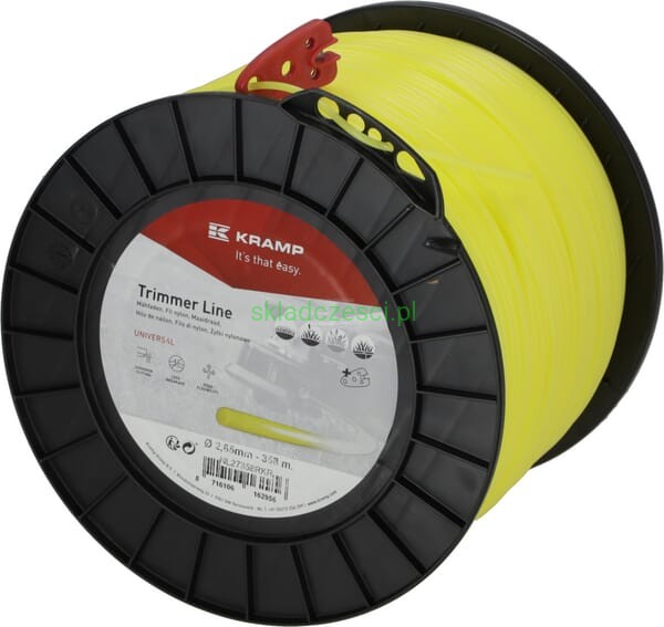 Żyłka tnąca Ø 2.65 mm x 358 m okrągła żółta