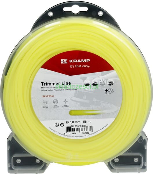 Żyłka tnąca Ø 3.0 mm x 56 m okrągła żółta