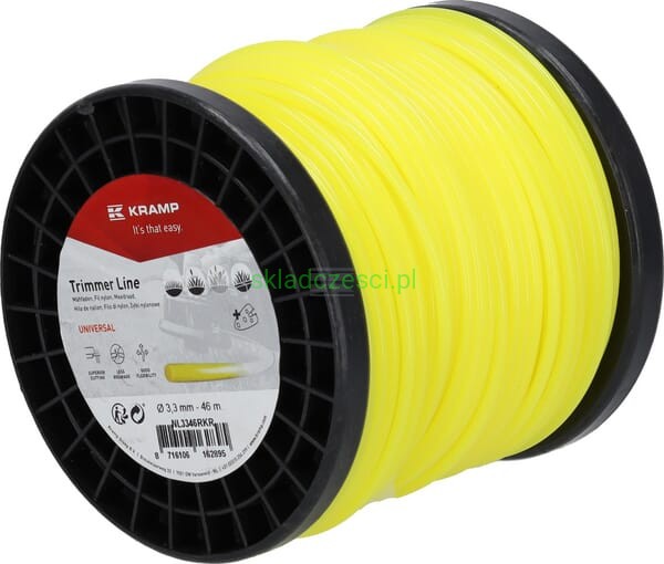 Żyłka tnąca Ø 3.3 mm x 46 m okrągła żółta