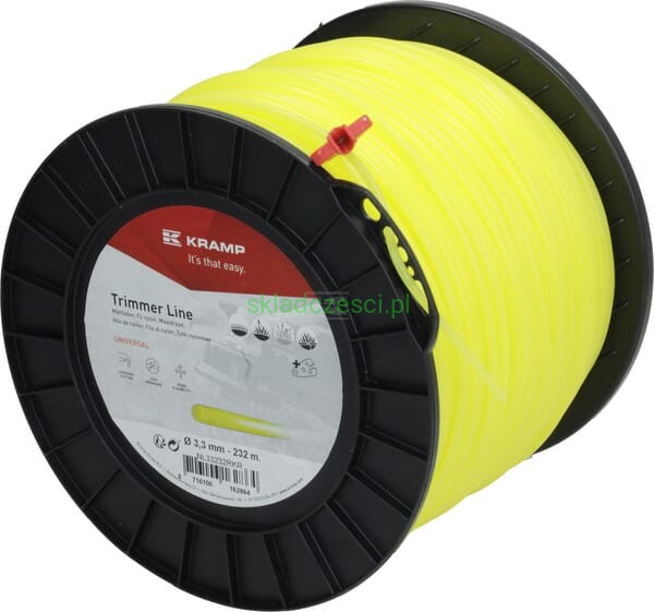 Żyłka tnąca Ø 3.3 mm x 232 m okrągła żółta