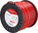Żyłka tnąca Ø 4.0 mm 122 m kwadratowa czerwona Kramp