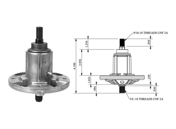Piasta adapter noża do John Deere 190C D170 E180 G110 LA150 LA175
