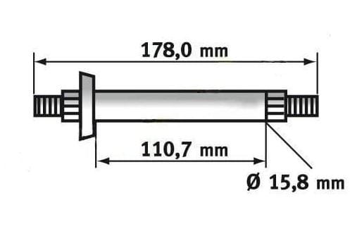 Wałek 178 mm 774091 94129 adapter trzpień piasty noża MURRAY