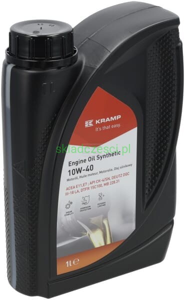 Olej silnikowy syntetyczny 10W-40 Kramp 1 L