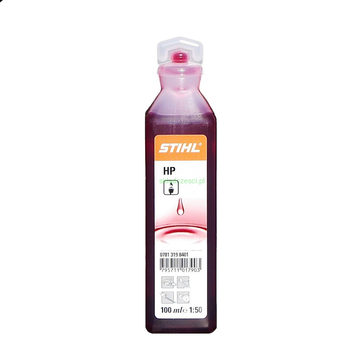 Olej STIHL HP do silników dwusuwowych 100 ml czerwony