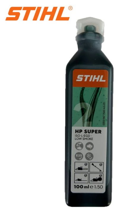 Olej STIHL HP Super Low smoke do mieszanki 2T 100 ml zielony