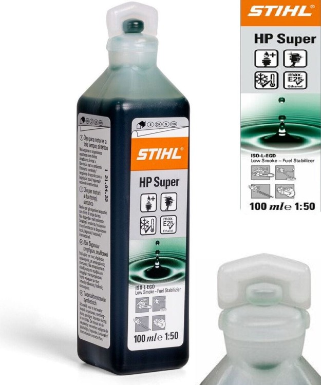 Olej STIHL HP Super Low smoke do mieszanki 2T 100 ml zielony