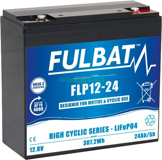 Akumulator FULBAT High Cycling LiFePO4 litowy 12V 24Ah