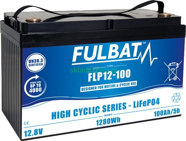 Akumulator FULBAT High Cycling LiFePO4 litowy 12V 100Ah