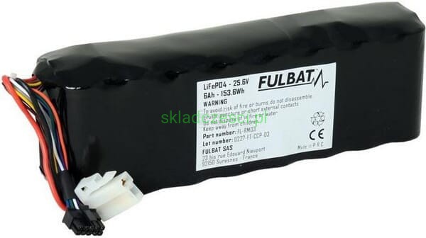 Akumulator litowy 25.6V 6Ah (LiFePO4) do CubCadet Robomow Wolf-Garten LK18 LK3000 Rasenroboter