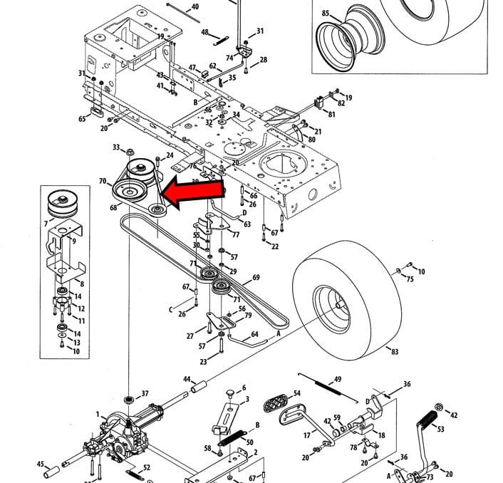 Pasek 754-04208 jazdy schemat