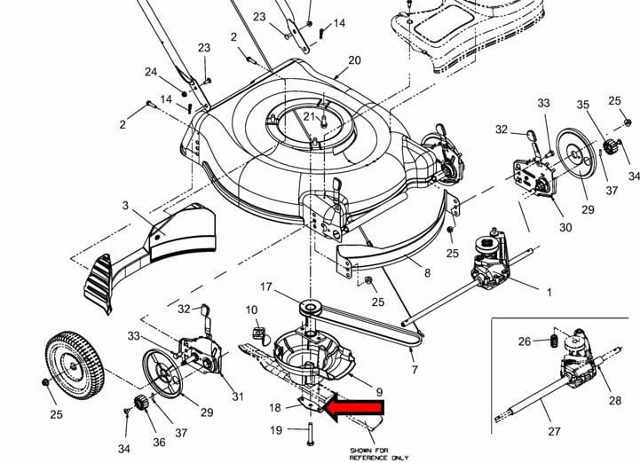 Podkładka oryginalna sprężysta uchwytu noża MTD RYOBI YARDMAN BOLENS CRAFTSMAN TROYBILT