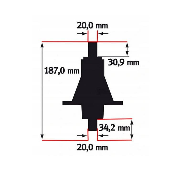 Piasta prawa CastelGarden Honda Stiga  Viking 102 122