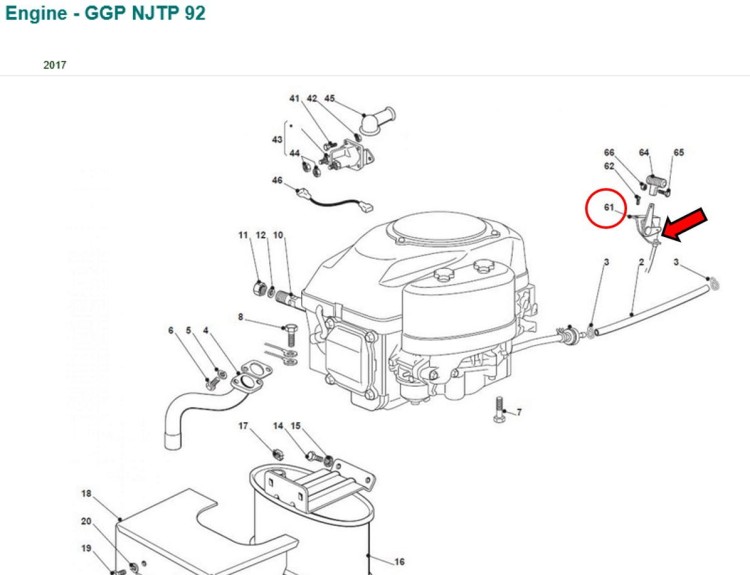 GGP1820002120 silnik GGP