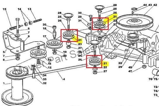 Rolka napinacz schemat