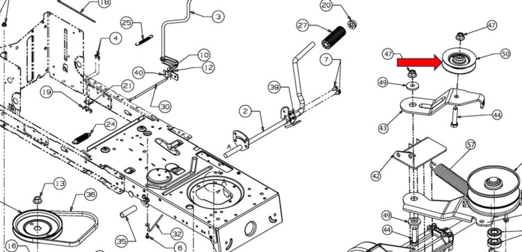 Koło pasowe 756-04325 schemat