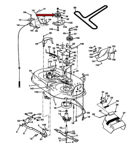 Rolka paska Partner P11597 P12597 P13592 P13597 P145107 P155107