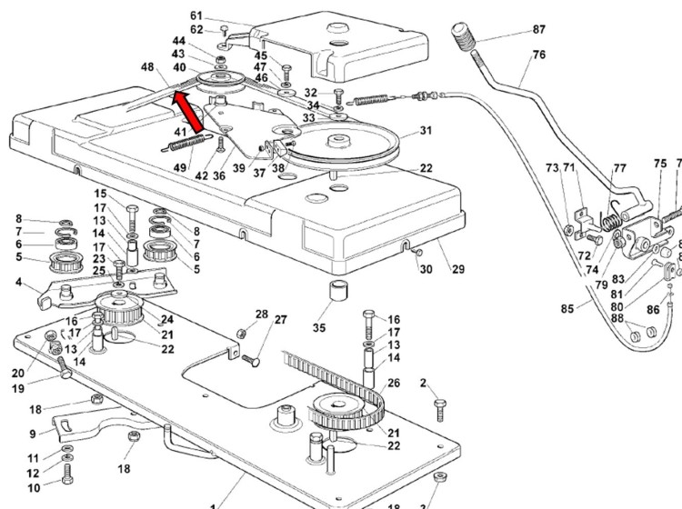 Pasek Twin Cut 102 schemat
