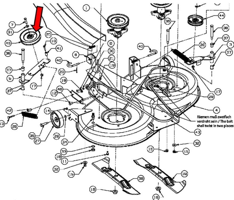 Koło pasowe 756-04050 956-04050 schemat