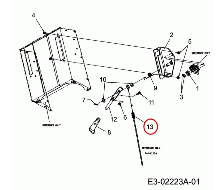 Linka MTD RH 125/92 155/92 JE130 Junior 125 Spider 92 RD