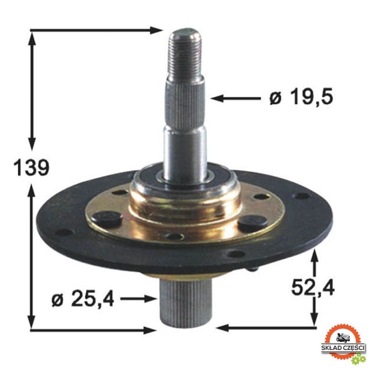 Adapter noża MTD B160 F145 FST145 IB120 L130 LT160 TG6160
