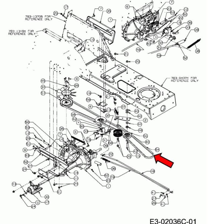 Pasek jazdy 754-0125 954-0125 schemat