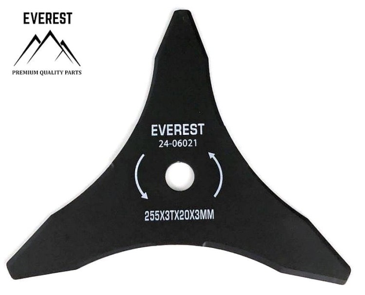 Tarcza tnąca do kosy 3 zęby 255x20x3 EVEREST